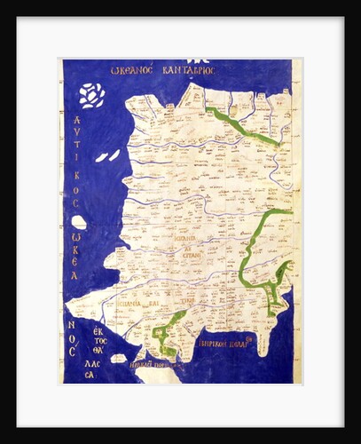 Map of Spain and Portugal by Ptolemy