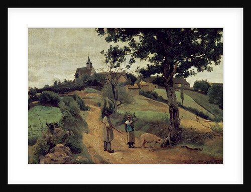 Saint-Andre-en-Morvan, 1842 by Jean Baptiste Camille Corot
