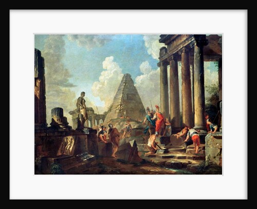 Alexander III the Great before the Tomb of Achilles by Giovanni Paolo Pannini or Panini
