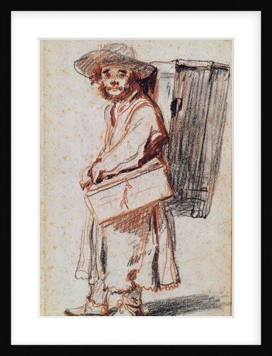 Study of a Pedlar from the Auvergne by Jean Antoine Watteau