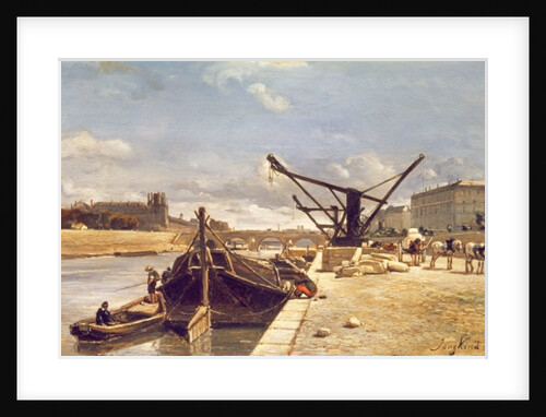 View of the Pont Royal, Paris by Johan-Barthold Jongkind