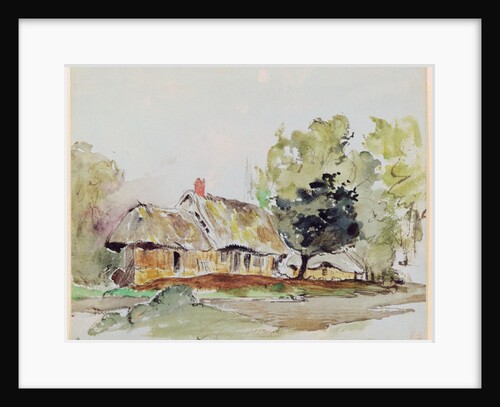 Cottage under Large Trees in Summer, c.1831 by Ferdinand Victor Eugene Delacroix