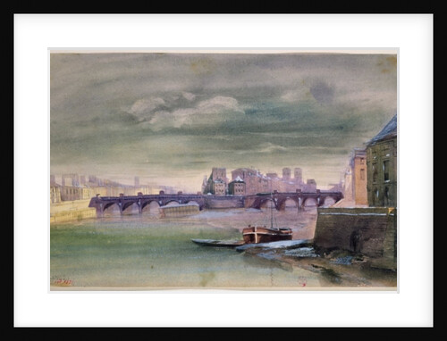 The Pont-Neuf and the Ile de la Cite, 1881 by Henri Jean-Baptiste Levis