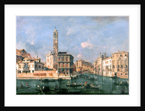 Grand Canal: San Geremia and the Entrance to the Canneregio by Francesco Guardi