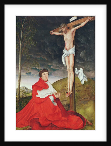 Albert, Cardinal Elector of Mainz at the foot of the Cross by Lucas the Elder Cranach