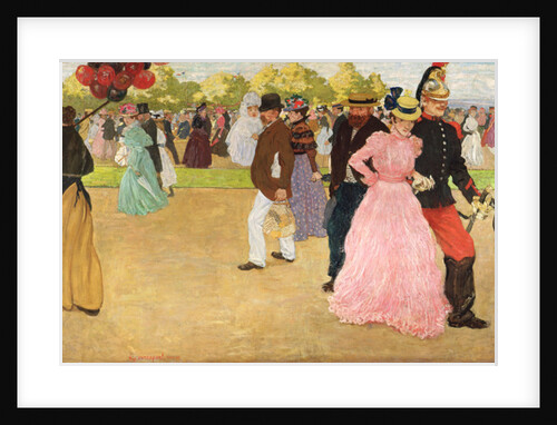 A Sunday Walk in the Bois de Boulogne, 1899 by Henri Jacques Edouard Evenepoel