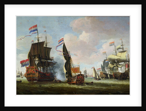 The Arrival of Michiel Adriaanszoon de Ruyter in Amsterdam by Abraham Storck