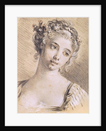Head of a Young Girl by Francois Boucher
