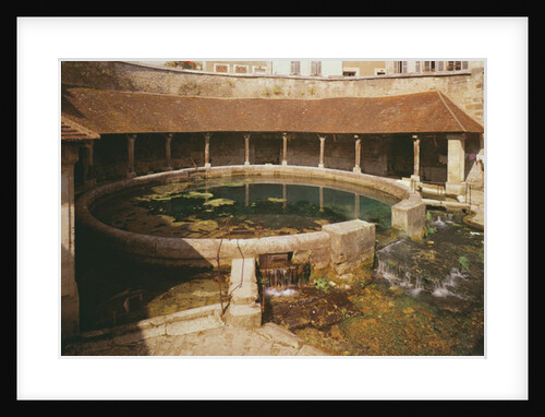 View of the wash-house constructed around the Fosse Dionne by French School