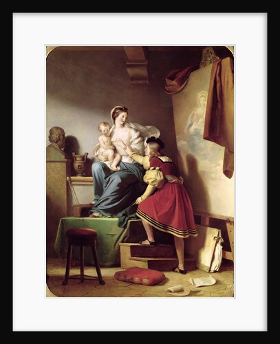 Raphael Adjusting his Model's Pose for his Painting of the Virgin and Child by Alexandre Evariste Fragonard