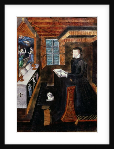 Mourning cabinet with scenes of the life of Christ and attributes of Henri II and Catherine de Medici by French School
