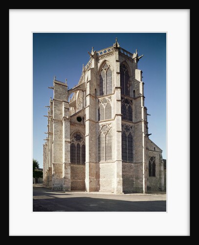 View of the chevet of the church, built 1260-1320 by School French