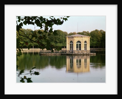 View of the Etang des Carpes with the octagonal pavilion by Anonymous