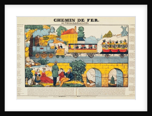 The Versailles to Paris Railway by French School