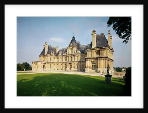View of the West facade of Chateau de Maisons-Laffitte, built 1642-51 by Francois Mansart