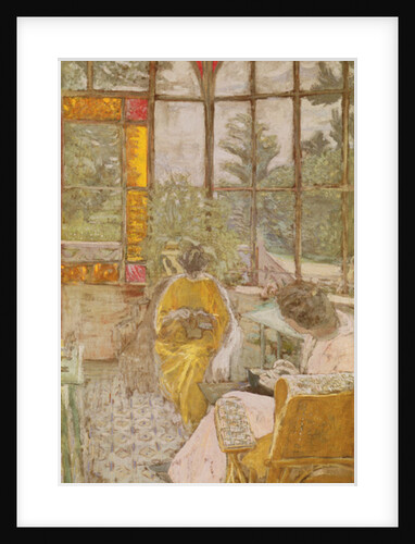 Two Women Embroidering on a Veranda, 1913 by Edouard Vuillard