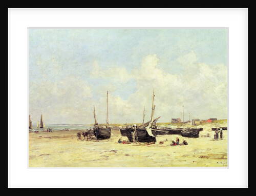The Beach at Low Tide, Berck, 1890-97 by Eugene Louis Boudin