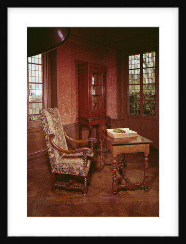 Interior of the study of Honore de Balzac in his home in rue Raynouard by French School