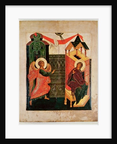 Icon depicting the Annunciation, Novgorod School by Russian School