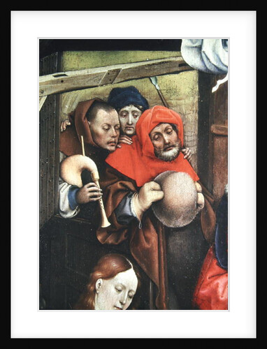 Nativity, detail of the shepherds, c.1425 by (1375/8-1444) Master of Flemalle