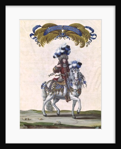 The Prince of Conde as the Emperor of Turkey, part of the Carousel Given by Louis XIV in Front of the Tuileries, 5th June 1662 by Israel the Younger Silvestre