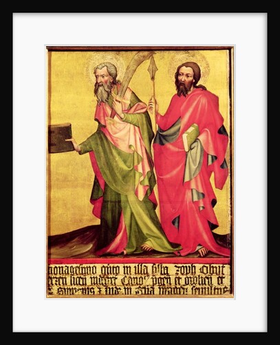 SS. Bartholomew and Thomas, right hand panel from the Epitaph of Jan of Jeran, 1395 by Bohemian School