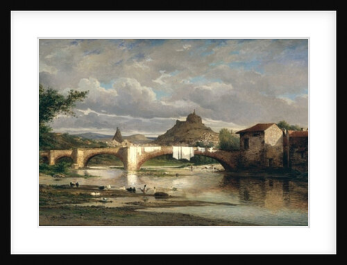 View of Puy-en-Velay from Espaly, 1872 by Auguste Allonge