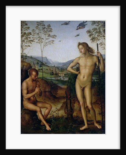 Apollo and the Shepherd Daphnis?, c.1490-1500 by Pietro Perugino