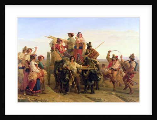 The Arrival of the Harvesters in the Pontine Marshes, 1830 by Louis Leopold Robert