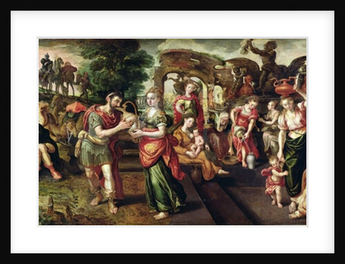 Eliezer and Rebecca at the Well, 1562 by Maarten de Vos