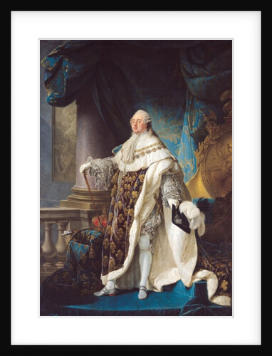 Louis XVI, King of France and Navarre, wearing his grand royal costume in 1779, 1789 by Antoine Francois Callet