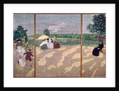 The Public Gardens: The Nurses, The Conversation and The Red Umbrella, 1894 by Edouard Vuillard