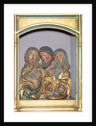 Wooden carvings of SS. Paul, Matthew and Thomas by Nikolaus Hagenauer