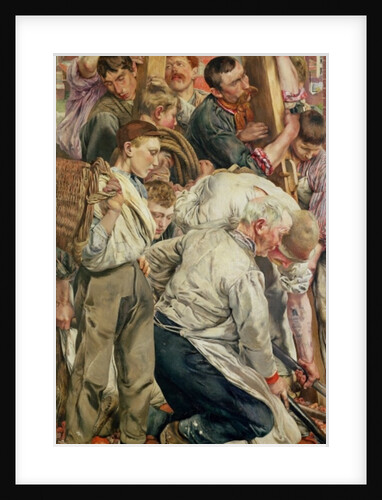 The Men, left panel from The Age of the Worker by Leon Henri Marie Frederic