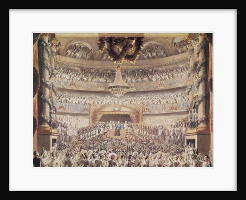 Louis XVIII at the Theatre de l'Odeon, Paris by Francois Buffet