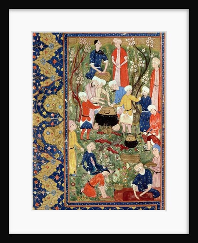 Preparing a meal by Persian School