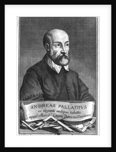 Andrea Palladio engraved by Francesco II Zucchi by Giovanni Battista Marioti