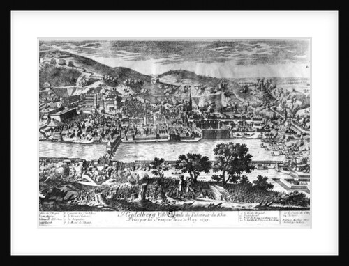 The taking of Heidelberg on 22th May 1693 by Pierre Aveline