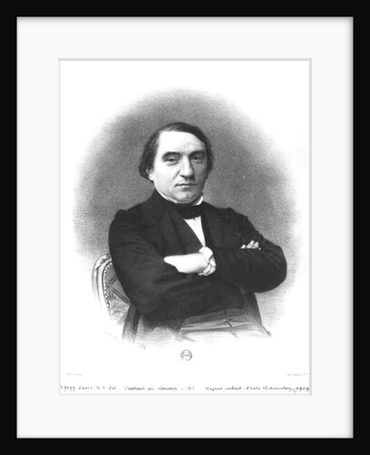 Ernest Renan after a photograph by Pierre Petit by French School