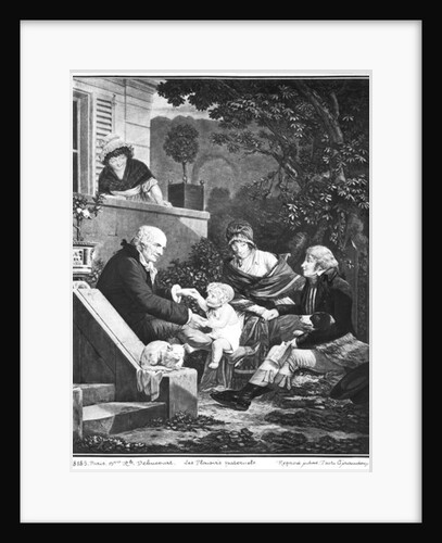 Joys of being a father, c.1797 by Philibert Louis Debucourt