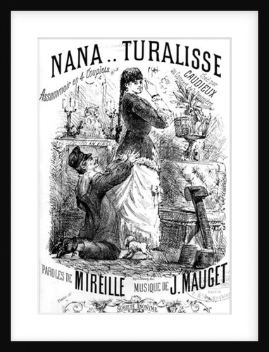 Front cover of a score sheet for the song 'Nana..turalisse' by French School