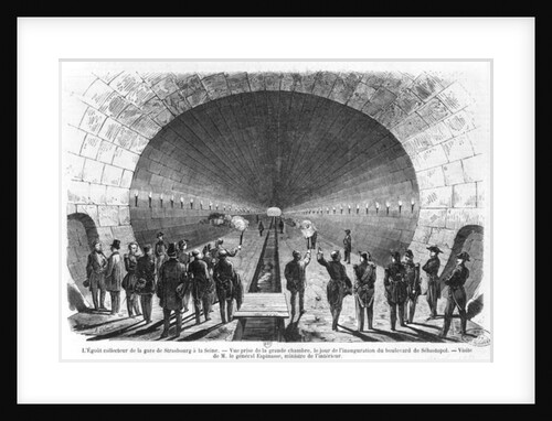 Main sewer from the Strasbourg Station to the Seine by Henry Augustin Valentin