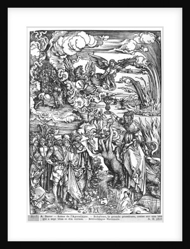 Scene from the Apocalypse, the great Babylonian whore by Albrecht Dürer or Duerer