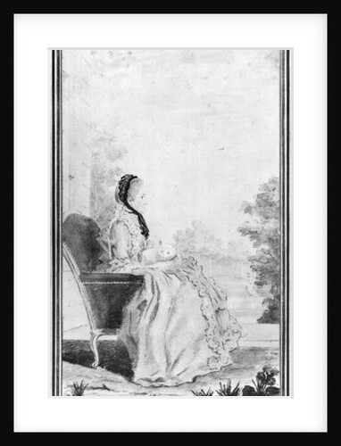 Portrait of Madame du Deffand, 1760 by Louis Carrogis Carmontelle