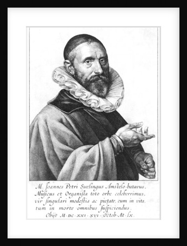 Portrait of Jan Pieterszoon Sweelinck, 1624 by Jan Harmensz Muller