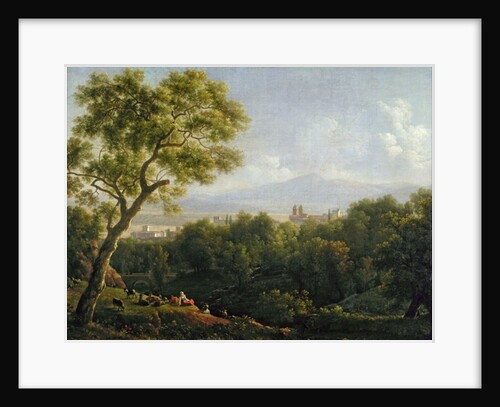 View of Frascati by Jean Joseph Xavier Bidauld