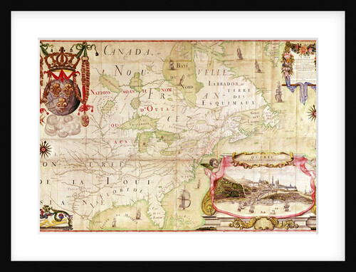 Map of Canada by Jean Baptiste Louis Franquelin