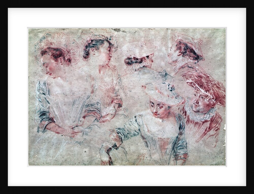 Six Studies by Jean Antoine Watteau