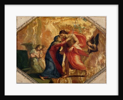 Jesus Christ Receiving the Virgin in Heaven by Jacques Stella