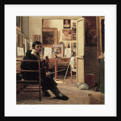 The Studio of Ingres in Rome, 1818 by Jean Alaux